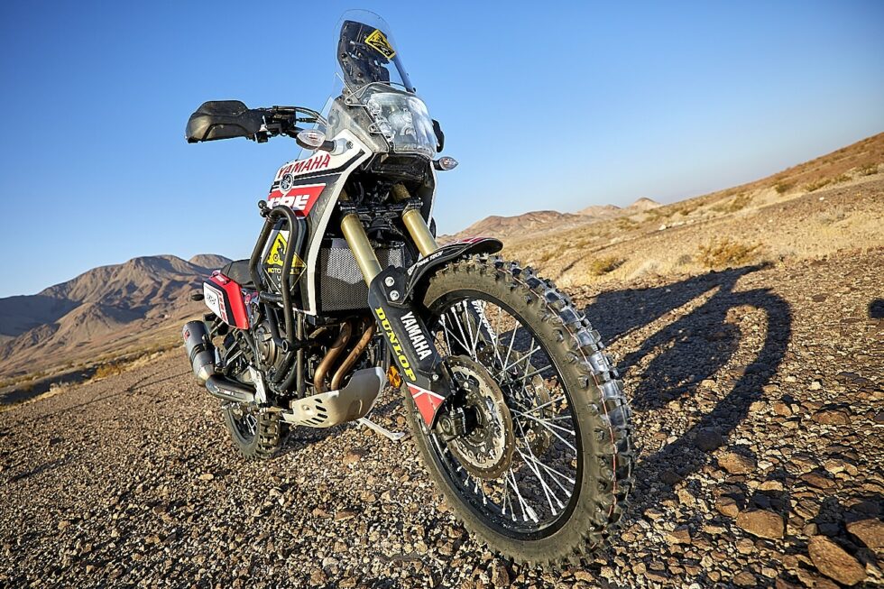 dunlop en91 knobby tire on the Yamaha Tenere 700