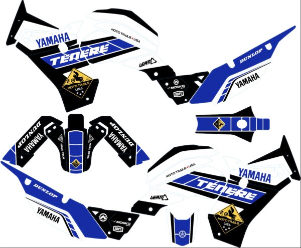 Blue Decals Yamaha Tenere 700 graphic kit