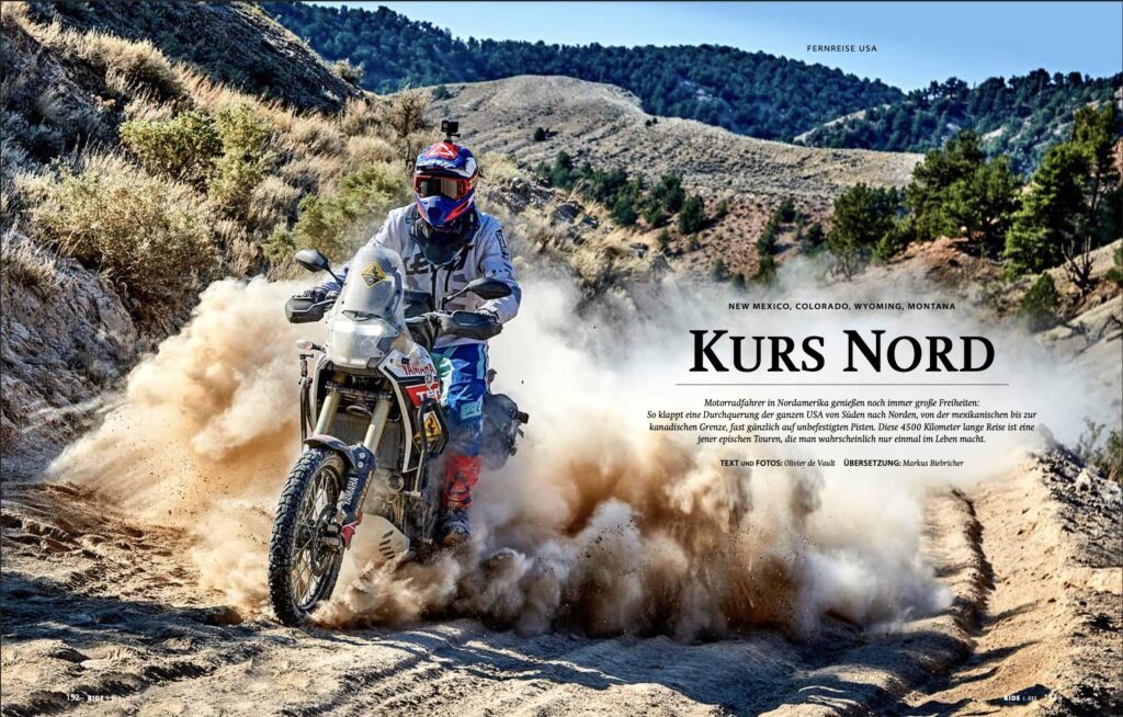 Moto Revue magazine - continental divide trail motorcycles